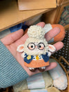 DIY Judy Hopps Crochet Doll Keychain Kit – Handmade Yarn Craft Set, Cute Pendant Gift